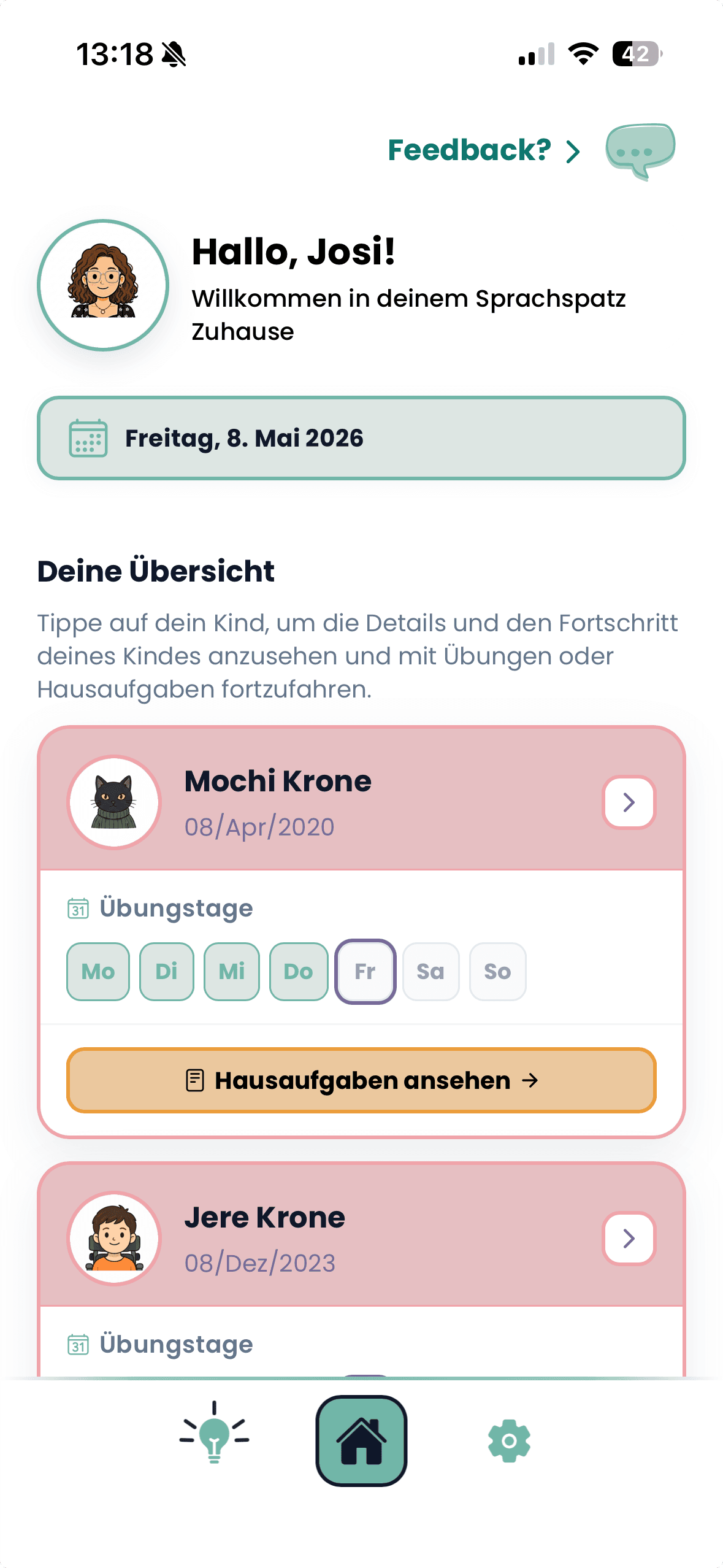 Sprachspatz App Vorschau